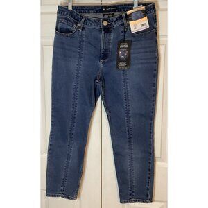 Lee Riders Slim Fit Midrise Skinny Crop Shape Illusions Capri Jeans Size 16 New